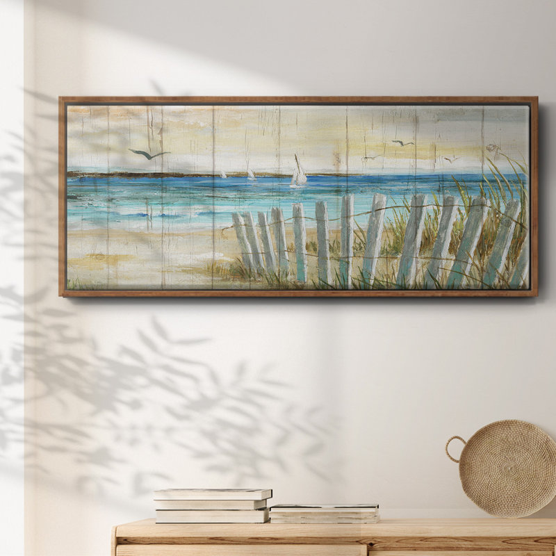Coastal Causeway - toile encadrée, H 8 po x l 20 po