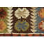 Tapis 100% laine tissé à la main à motif oriental tribal multicolore Southwestern
