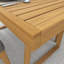 Ensemble de salle à manger rectangulaire en bois massif pour 4 personnes avec coussins épais-203258850