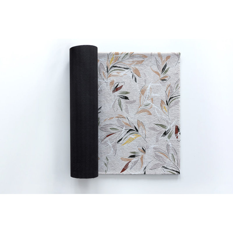 Non-Slip Floral Outdoor Doormat