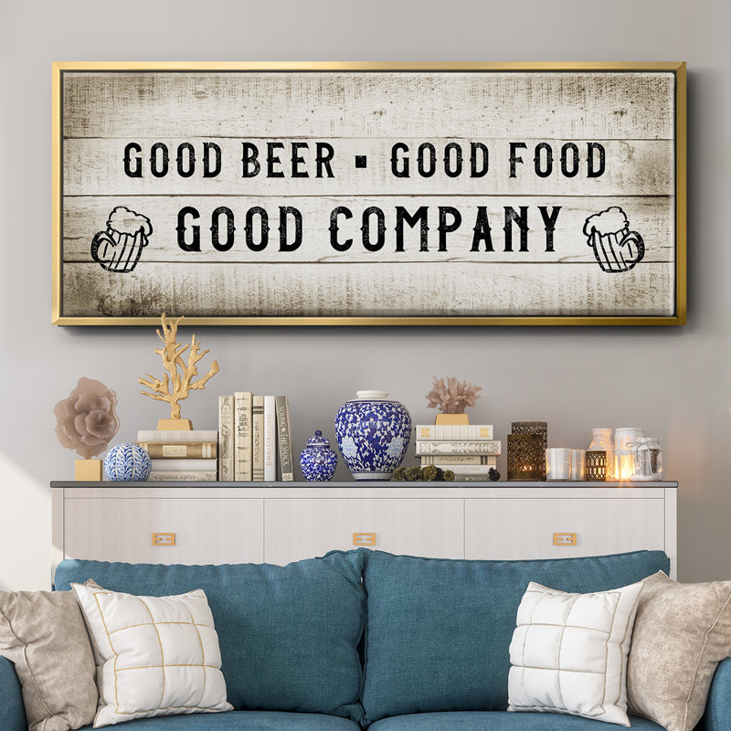 Good Company - Toile encadrée, H 8 po x l 20 po