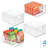 iDesign Plastic Stackable Pantry Bin with Handles - Set of 4 - Clear-108713681
