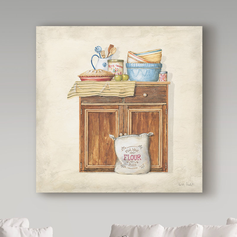« garde-manger b », reproduction de peinture à l’acrylique sur toile tendue, H 14 po x l 14 po