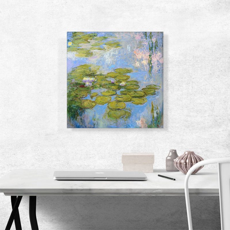 " Nympeas 1916 " by Claude Monet, 18" H x 18" W x 0.75" D