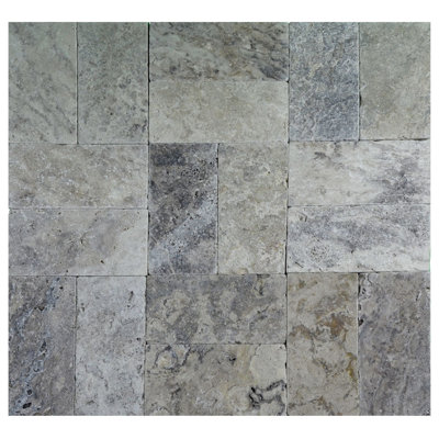16" x 24" Travertine Stone Look Wall & Floor Tile