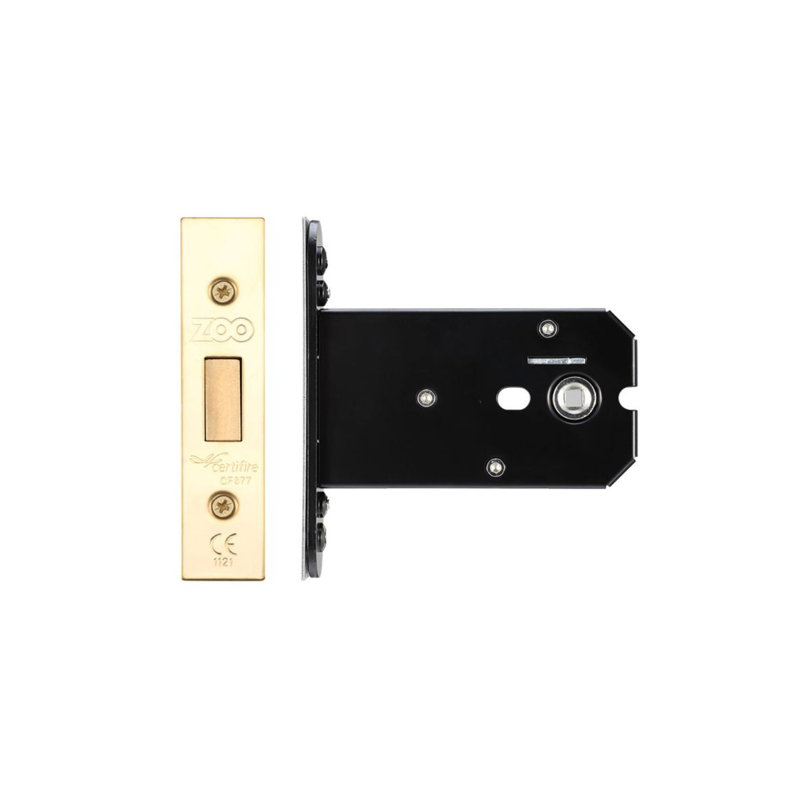 Flat Dead Lock, Brass Finish/Anti Tarnish