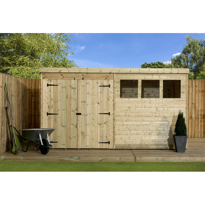 10 Ft. W x 6 Ft. D Tongue and Groove Pent Wooden Shed