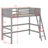 Wood Loft Bed With Ladder-1163759250