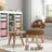 Mushroom Kids Chair With Solid Wood Legs-1605859075