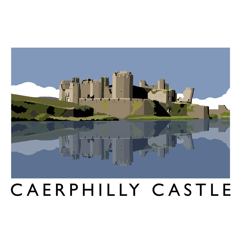 Caerphilly Castle by Richard O'Neil - Print, No Frame, 30 cm H x 40 cm W x 1 cm D