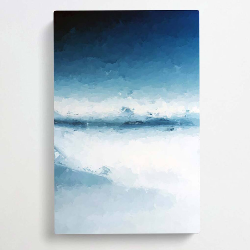 Blue Mountains in Italy in Abstract - Wrapped Canvas, 76cm H x 50cm W x 3cm D