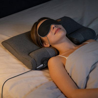 Coussin ergonomique ergonomique en mousse à mémoire de forme pour le cou, chauffage à 3 niveaux et 3 intensités de vibration de 30 minutes pour soulager la douleur au niveau du cou, des épaules et des épaules