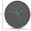 Horloge murale moderne en béton foncé Stephane Imports