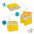 RiverRidge Kids 2pc Two-Tone Fabric Collapsbilble Cube Storage Organizers with Handles-1500036133