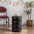 23.62"Height Three-dimensional Embossed Pattern Design Retro Side Table Retro Furniture-1551296794