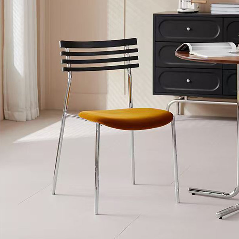 Chaise d'appoint à dossier moyen en échelle verte (ensemble de 2), Couleur d'âge moyen, vert