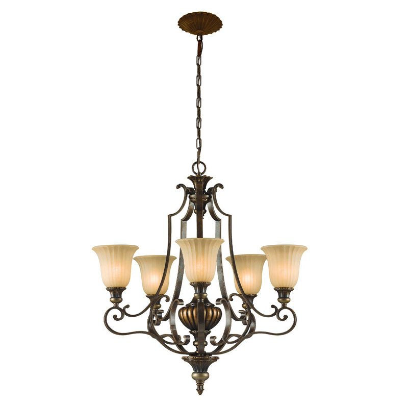 Pulaski 5 - Light Shaded Chandelier