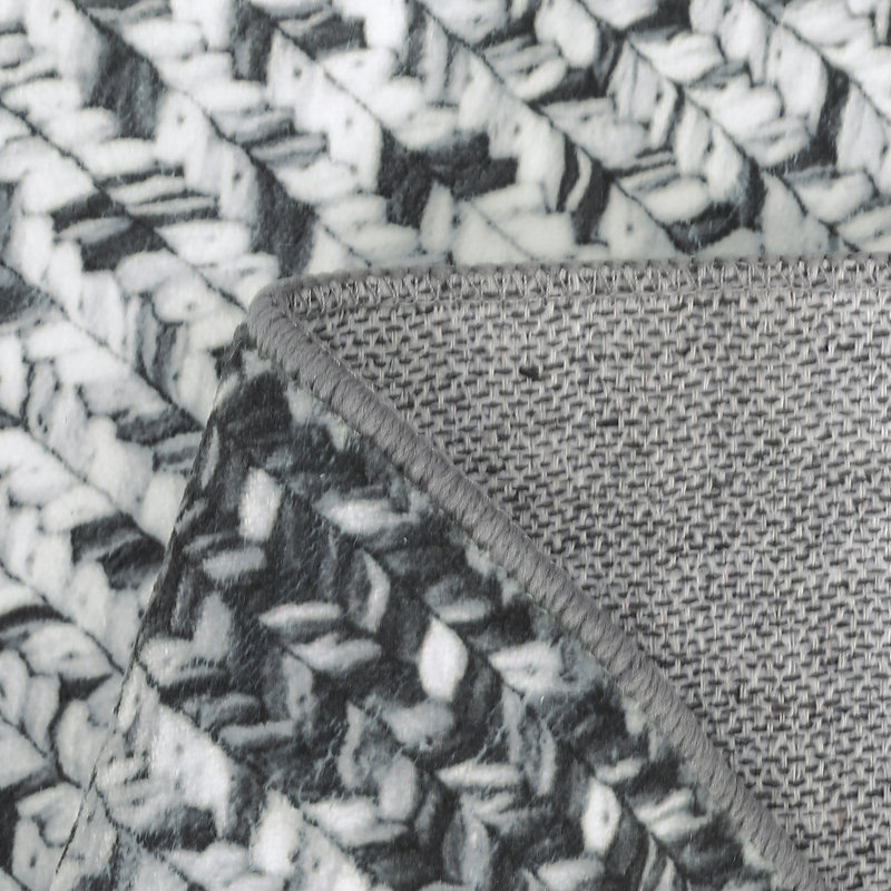 Rectangle Geometric Area Rug, grey, 160*230cm