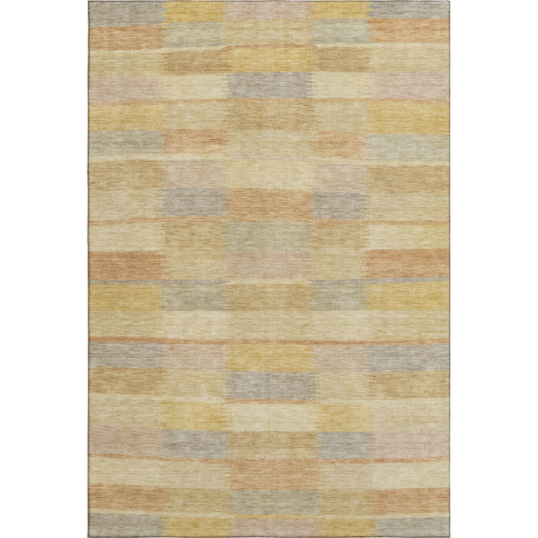 Premium Machine Washable Marasco AMF1628 Stripes Rug