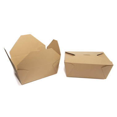 Prep & Savour Darpan 6 x 4.75 x 2.5 Brown Food Boxes Takeout Containers