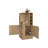 Natural Oak Corner Bar Cabinet With Bottle Rack And Open Shelf-118224136