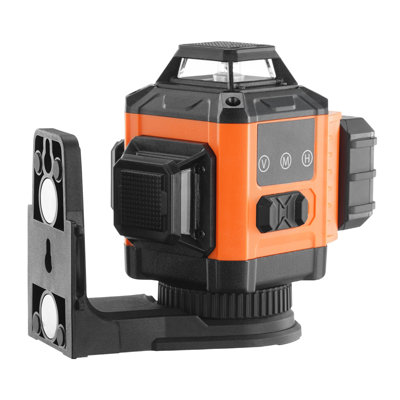100 ft Self-Leveling Laser Level with 3 x 360° Green Cross Line, Rechargeable Battery, Magnetic Mount, and Carry Case