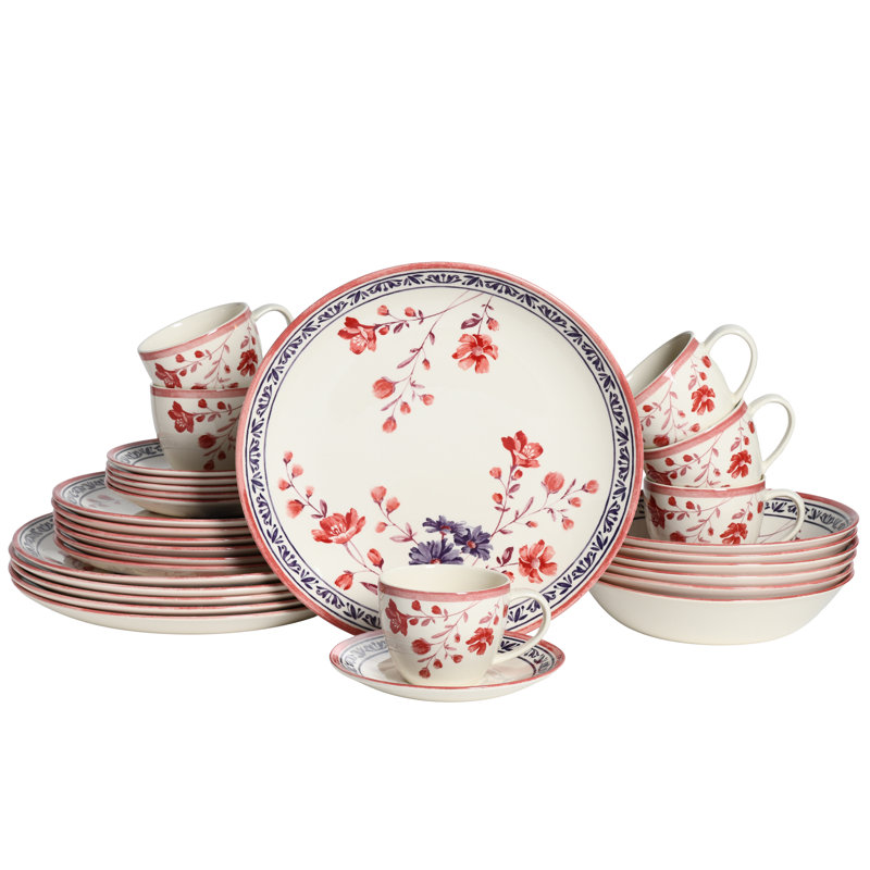Cottage 30 Piece Dinnerware Set - Service for 6