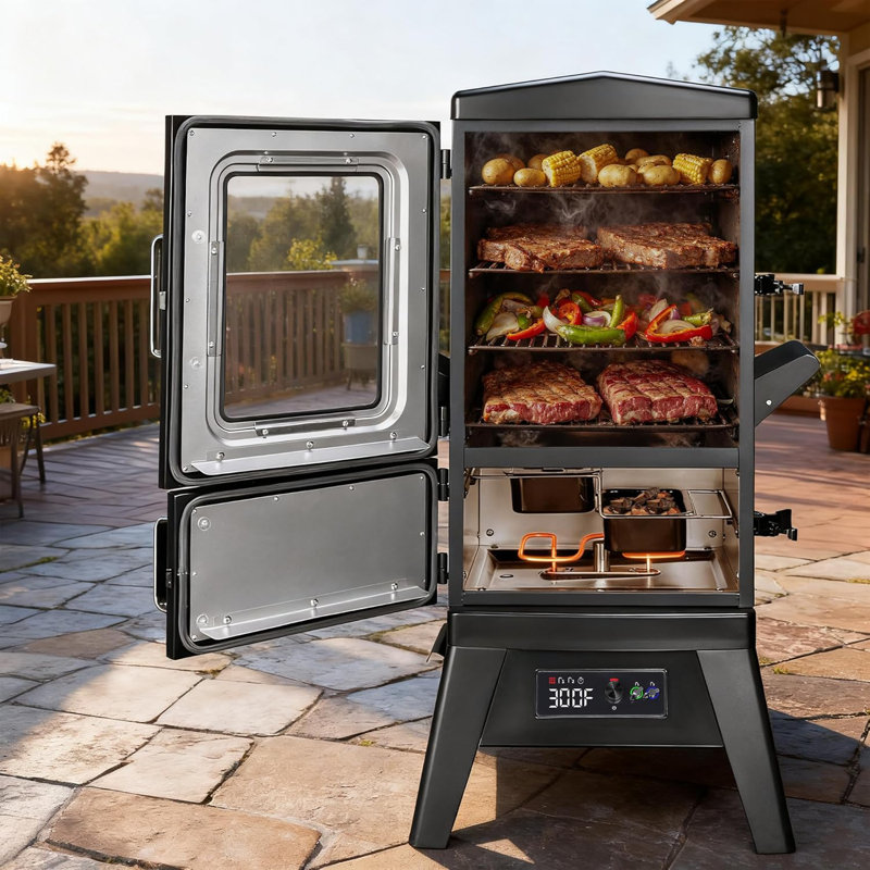Large Vertical Electric Smoker Grill
