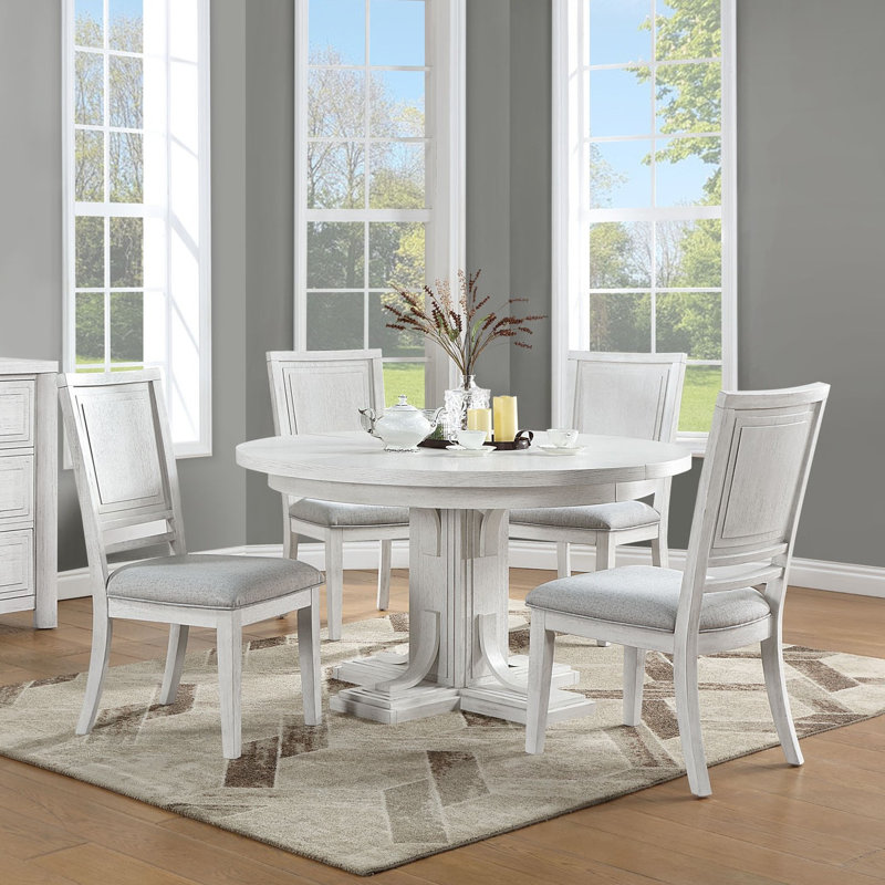 Dover 4 - Person Extendable Pedestal Dining Set