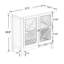 Double porte vitrée - rangement fonctionnel pour la cuisine. Aspect rustique, quincaillerie en nickel brossé. , Revêtement. Blanc, facile à assembler. Généreuse armoire de rangement blanche avec de grands panneaux à l'intérieur. Fabriqué, peint.