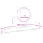 10 cm H x 102 cm W Steel Lawn Edging Fencing