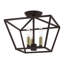 Plafonnier semi-encastré 3 lumières 12,5 cm Veasey-302551496
