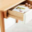 Bureau d'ordinateur en bois, bureau avec 2 tiroirs pour le bureau personnel, bureau