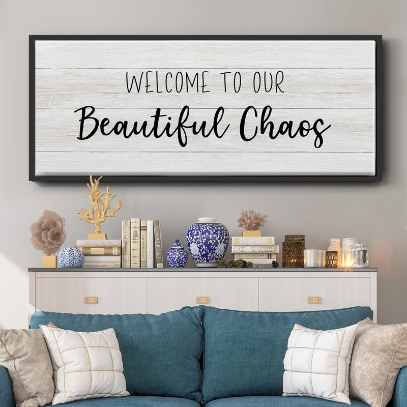 Beautiful Chaos - toile encadrée, H 8 po x l 20 po