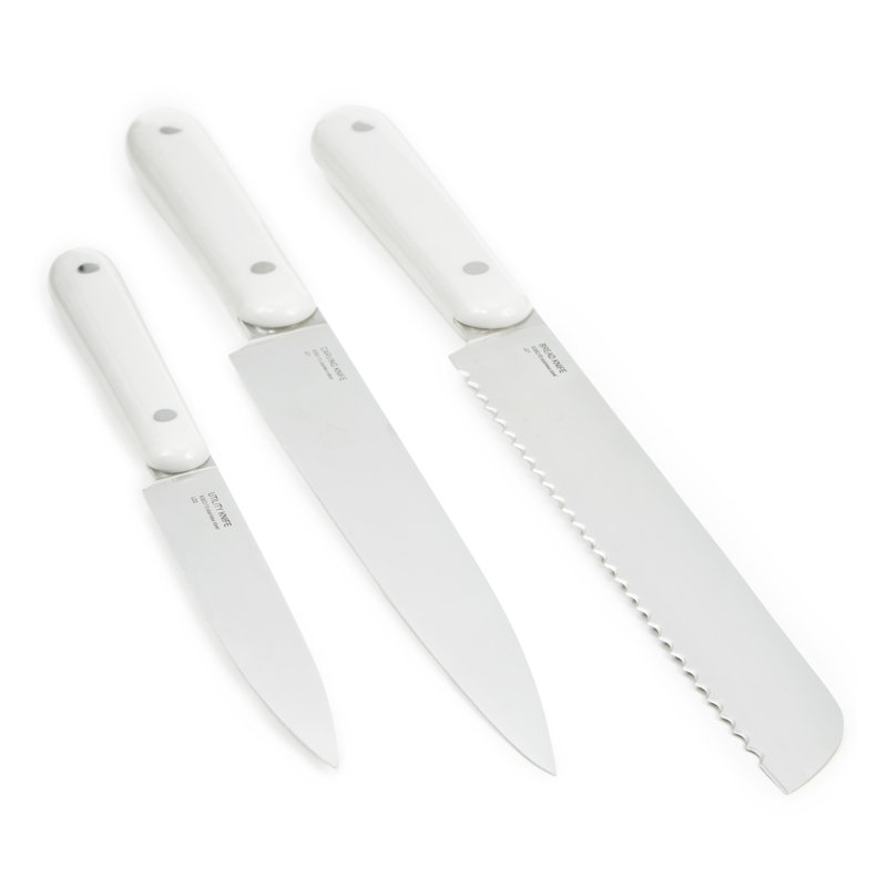 Ensemble de couverts en acier inoxydable 3 pièces BergHOFF Leo Balance, Blanc