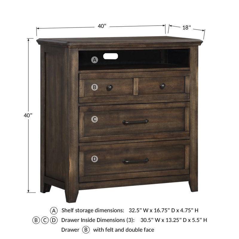 Lonon Unfinished TV Stand for TVs up to 43"
