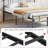 Twin Bed Frame Metal Platform Bed Frame with Headboard & Footboard,  Mattress Foundation ,No Box Spring Needed-1358785738-1358785737