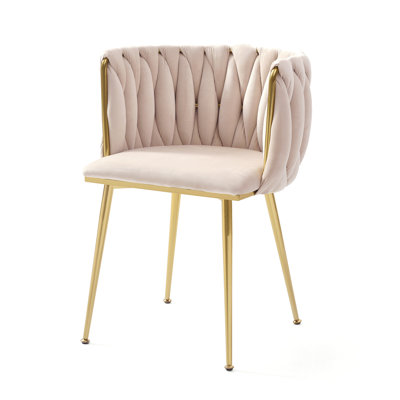 Ensemble de 2 chaises de salle à manger en velours Modern