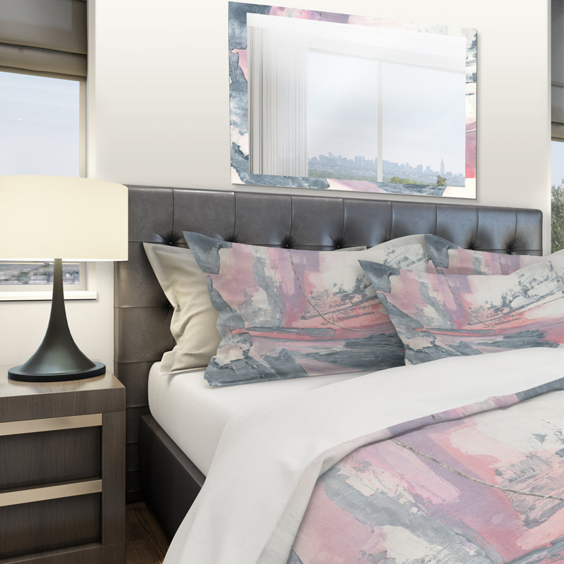 Ensemble de housse de couette Shabby Elegance Dirty Shabby Pink Blush I - microfibre de polyester, Twin Duvet Cover + 2 Shams