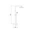 Caines Mixer Shower with Dual Shower Head-2044981047