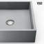 Lavabo de salle de bain vasque carré fait à la main gris Alhambra L 15 po x l 15 po x H 5 po Alhambra