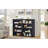 Natural Oak And White Bookcase With Open Storage-820940883