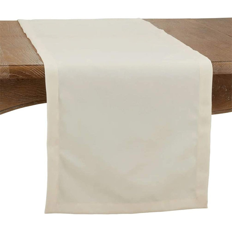 Chemin de table Parsonsfield , 90 po x 16 po, Ivoire ivoire