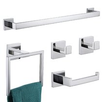 Design House 188508 Savannah 4 - Piece Bathroom Hardware Set Finish: Polished Chrome/White