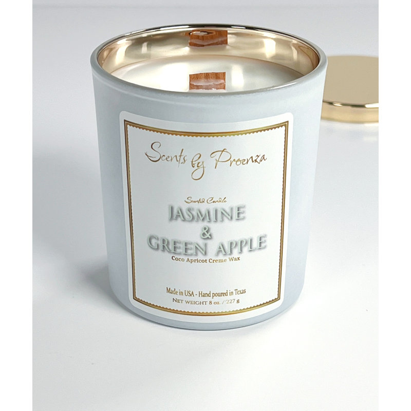 Bougie jasmin et pomme verte