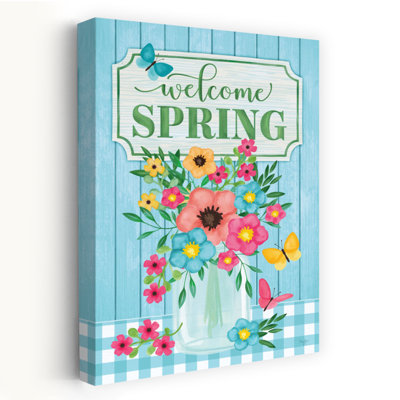 Welcome Spring Contemporary Spring Flower Art