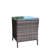 Outdoor Patio Furniture 1 Coffee Table With Clear Tempered Glass-1099299908