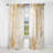 Fizzs Beige And Gold Fantasy - Modern Curtain - Velvet Room Darkening - 1 panel-107826852
