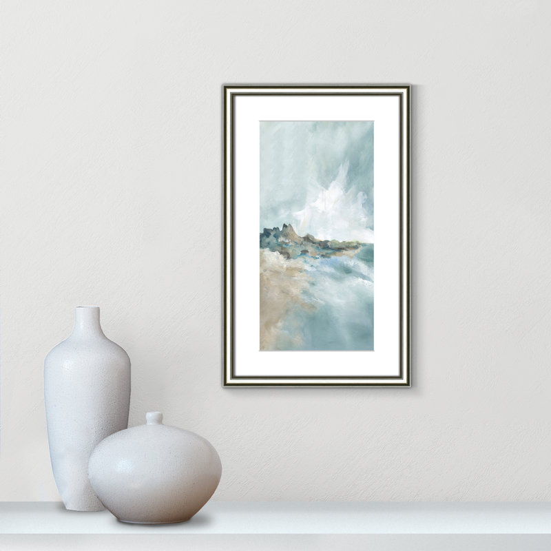 Imprimé Sandpoint par Carol Robinson, Reproduction encadrée avec passe-partout, Argent classique