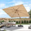 Porte-parapluies d'extérieur en porte-à-faux rectangulaire en bois 9 pi x 12 pi AlumInum, beige-1386274971-1390990170